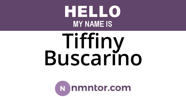 Tiffiny Buscarino