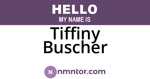 Tiffiny Buscher