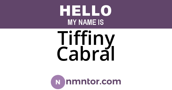 Tiffiny Cabral