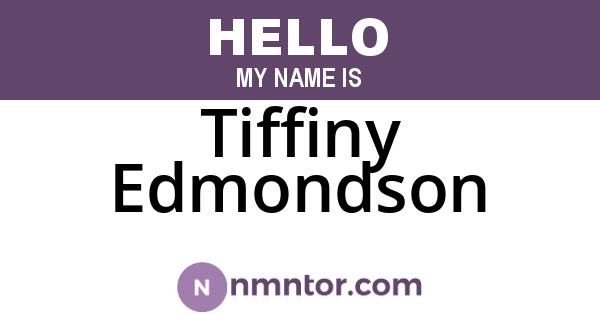 Tiffiny Edmondson