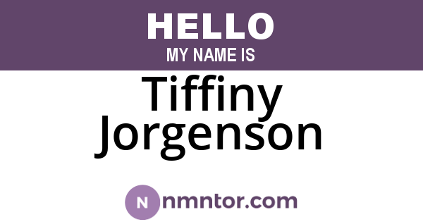 Tiffiny Jorgenson