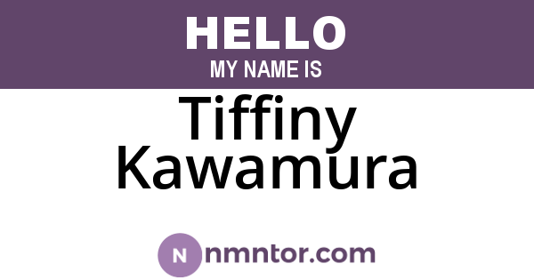 Tiffiny Kawamura