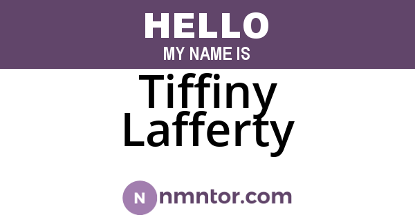 Tiffiny Lafferty