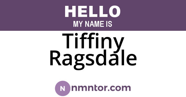 Tiffiny Ragsdale