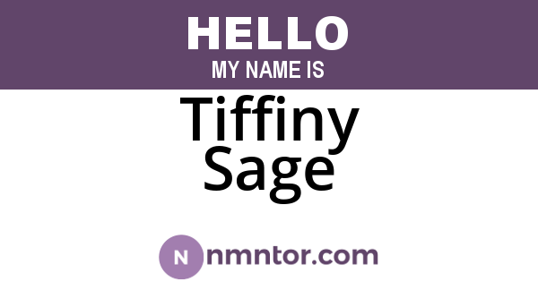 Tiffiny Sage