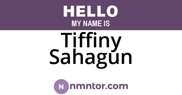 Tiffiny Sahagun