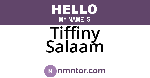 Tiffiny Salaam