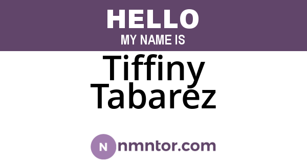 Tiffiny Tabarez