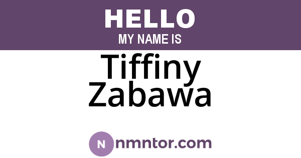 Tiffiny Zabawa