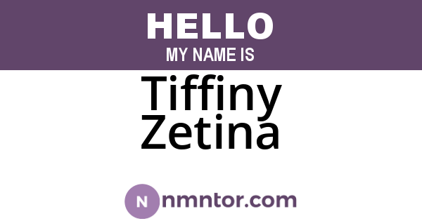 Tiffiny Zetina