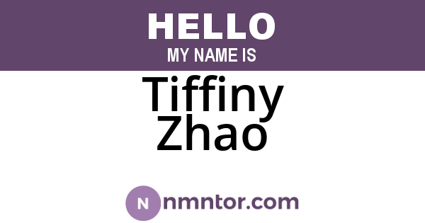 Tiffiny Zhao