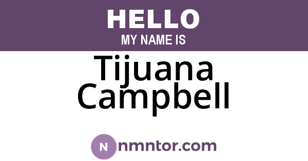 Tijuana Campbell