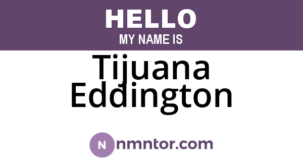 Tijuana Eddington