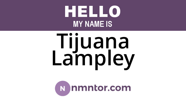 Tijuana Lampley