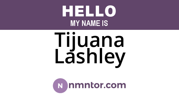 Tijuana Lashley