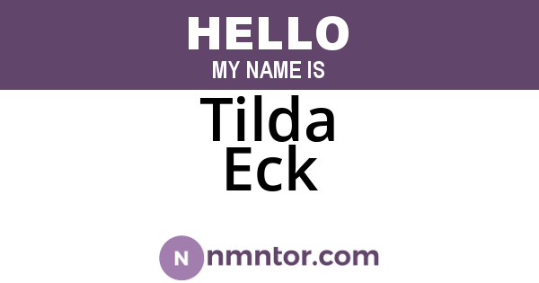 Tilda Eck
