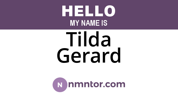 Tilda Gerard