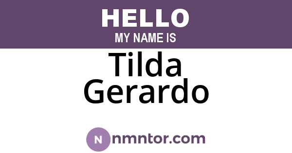 Tilda Gerardo