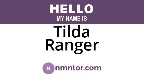 Tilda Ranger