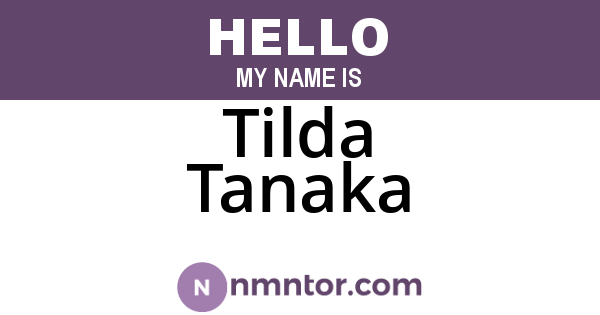 Tilda Tanaka