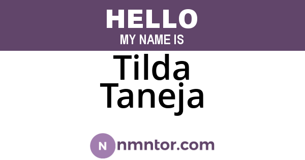 Tilda Taneja