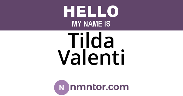 Tilda Valenti