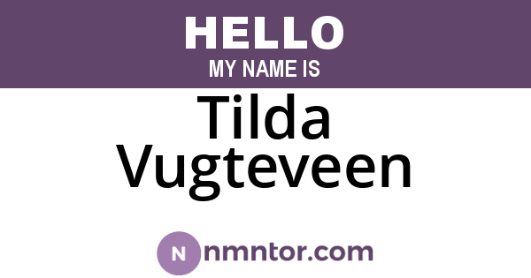 Tilda Vugteveen