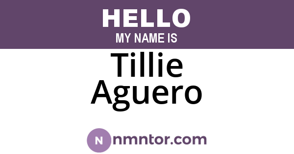 Tillie Aguero
