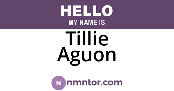 Tillie Aguon