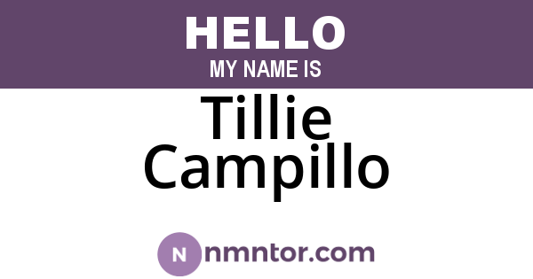 Tillie Campillo