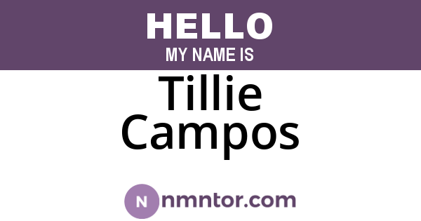 Tillie Campos