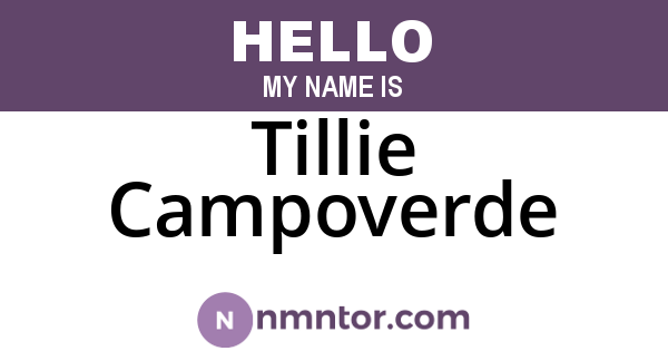 Tillie Campoverde
