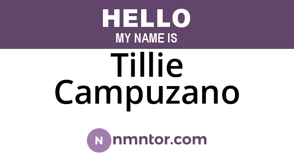 Tillie Campuzano