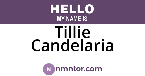 Tillie Candelaria