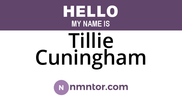 Tillie Cuningham