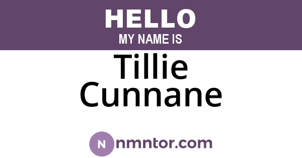 Tillie Cunnane