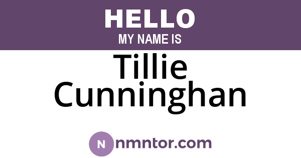 Tillie Cunninghan