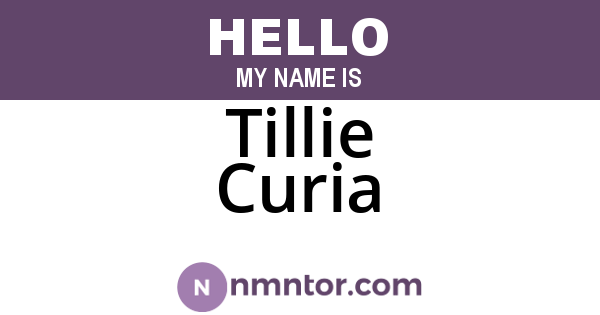 Tillie Curia