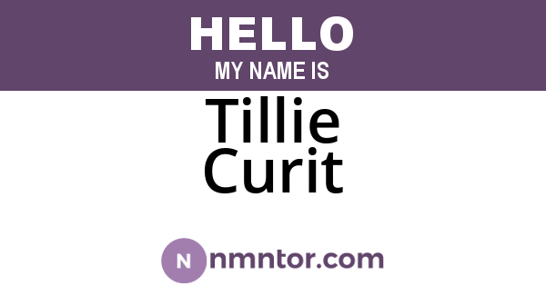 Tillie Curit
