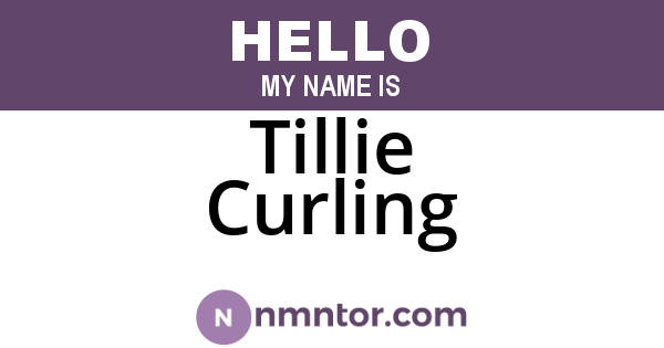 Tillie Curling