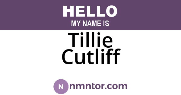 Tillie Cutliff