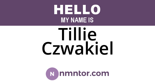 Tillie Czwakiel