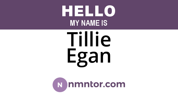 Tillie Egan