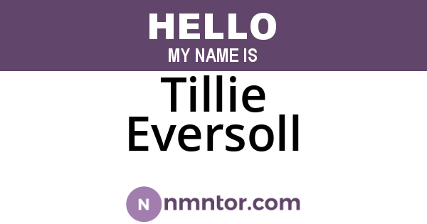Tillie Eversoll