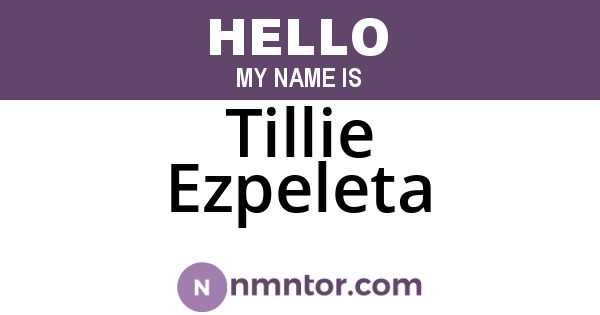 Tillie Ezpeleta