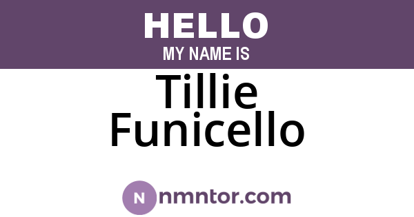 Tillie Funicello