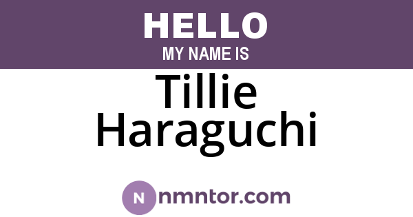 Tillie Haraguchi