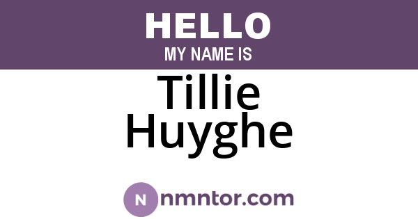 Tillie Huyghe