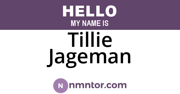 Tillie Jageman