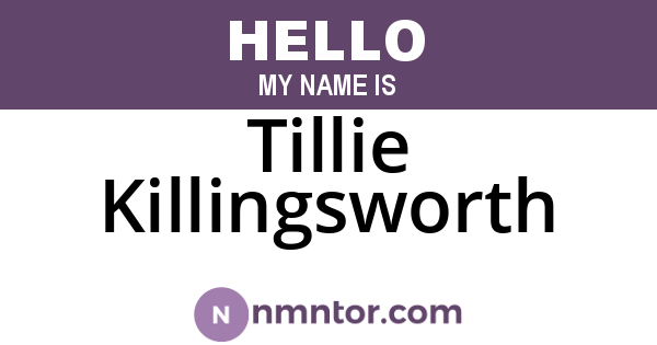 Tillie Killingsworth